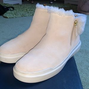 Cole Haan Grandpro Rally Faux Fur Trim Bootie